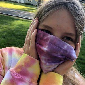 Galaxy Tie-Dye Mask, Vintage Fray